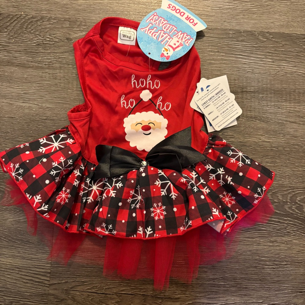 Hoho Ho Ho Christmas Dog Dress Medium